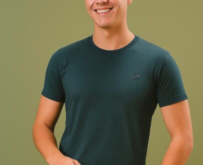 Men Printed Round Neck Pure Cotton Black T-Shirt