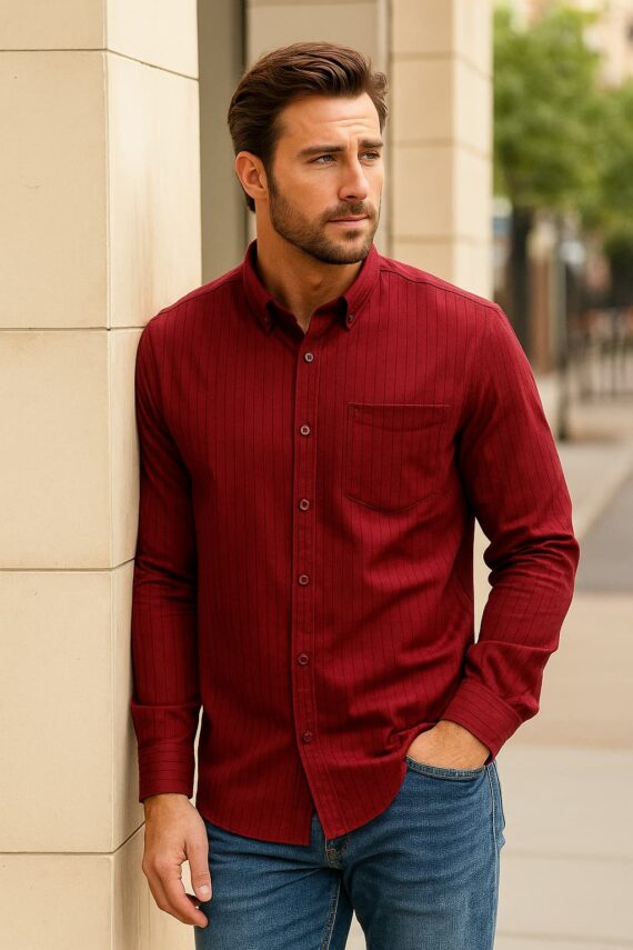 Men Slim Fit Casual Shirt