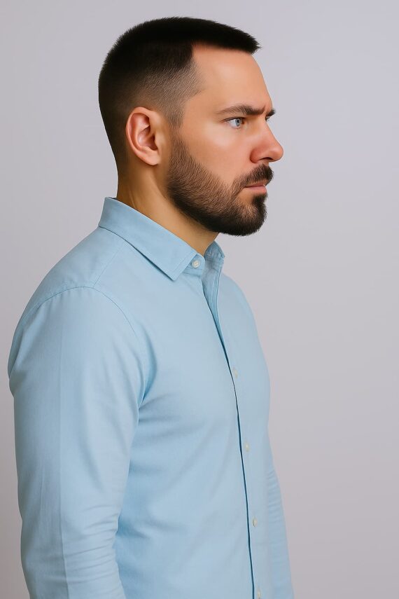 Men Slim Fit Solid Casual Shirt