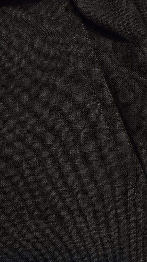 MENS BLACK LINEN HALF PANT