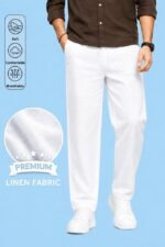 Linen Track Pant For Men / Lower - Image 3